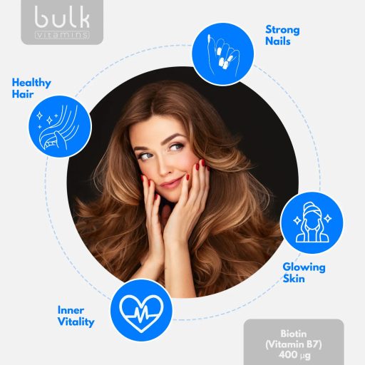 Biotin 400 µg – 90 Capsules – 90 Day Supply