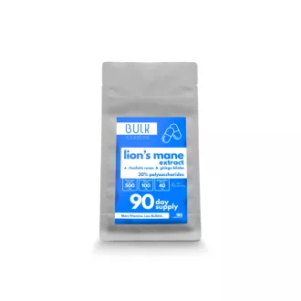   Lion's mane Extract 500mg + Rhodiola & Ginkgo - 180 Capsules - 90 Day Supply