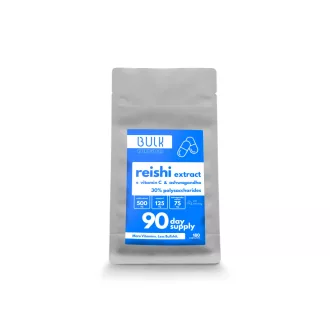   Reishi Extract 500mg + Vitamin C & Ashwagandha - 180 Capsules - 90 Day Supply