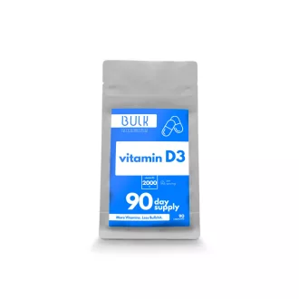 Vitamin D3 2000IU – 90 Capsules – 90 Day Supply