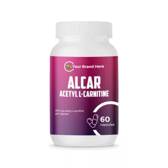   ALCAR – Acetyl L-Carnitine 500mg – 60 Capsules – White Label – MOQ 20 Units – EU Supplier