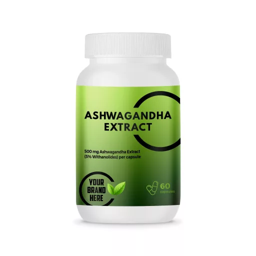 Ashwagandha Extract 500 mg – 60 Capsules – White Label – MOQ 20 Units – EU Supplier