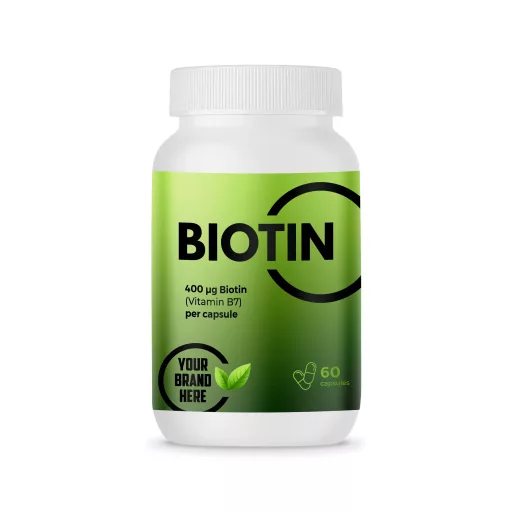 Biotin 400 µg – 60 Capsules – White Label – MOQ 20 Units – EU Supplier