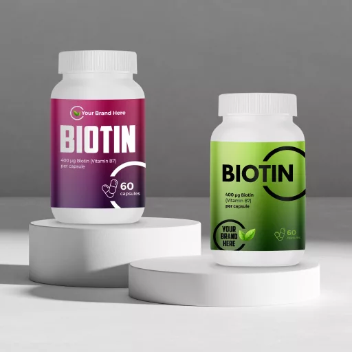 Biotin 400 µg – 60 Capsules – White Label – MOQ 20 Units – EU Supplier