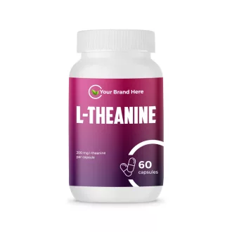  L-Theanine 200mg – 60 Capsules – White Label – MOQ 20 Units – EU Supplier