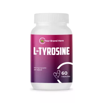   L-Tyrosine 500mg – 60 Capsules – White Label – MOQ 20 Units – EU Supplier