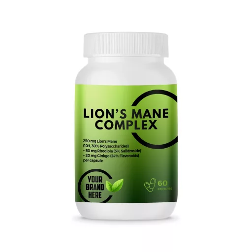 Lion’s Mane Complex – 60 Capsules – White Label – MOQ 20 Units – EU Supplier