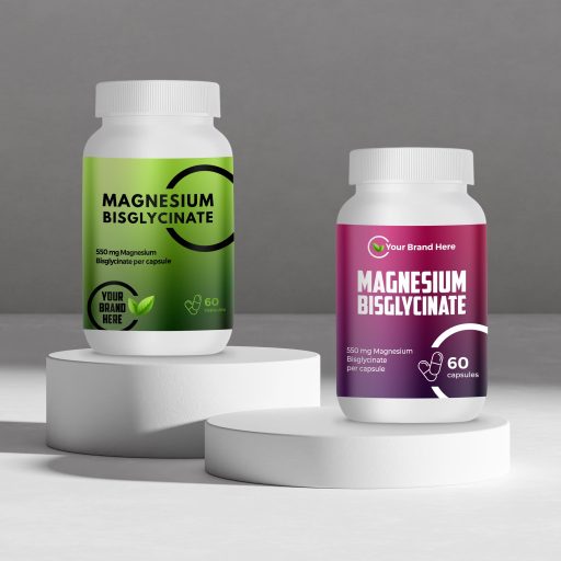 Magnesium Bisglycinate 550 mg – 60 Capsules – White Label – MOQ 20 Units – EU Supplier