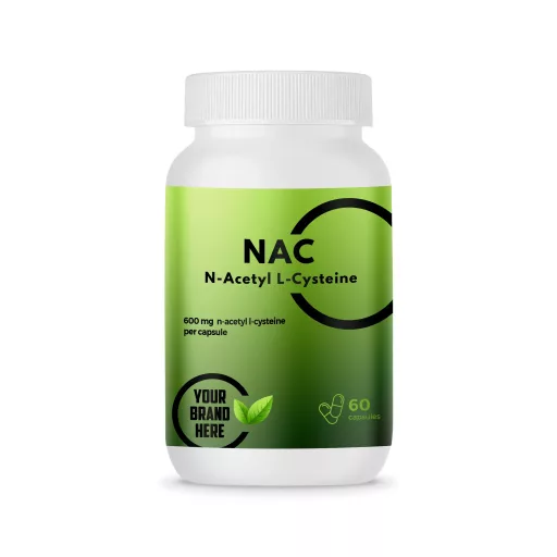 NAC - N-Acetyl L-Cysteine 600mg – 60 Capsules – White Label – MOQ 20 Units – EU Supplier