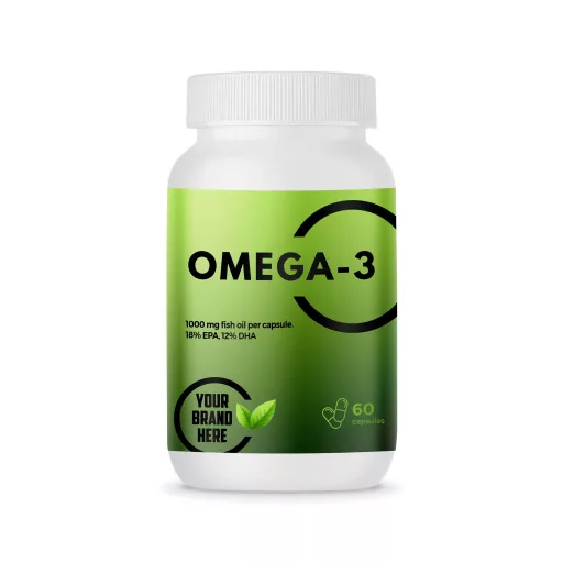 Omega-3 1000 mg – 60 Capsules – White Label – MOQ 20 Units – EU Supplier