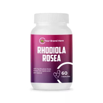   Rhodiola Rosea Extract 400 mg – 60 Capsules – White Label – MOQ 20 Units – EU Supplier