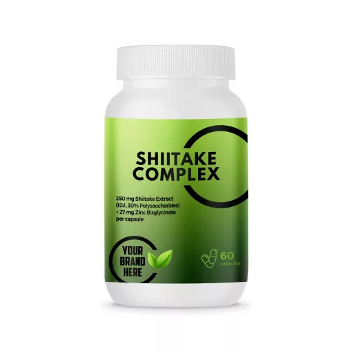 Shiitake Complex – 60 Capsules – White Label – MOQ 20 Units – EU Supplier