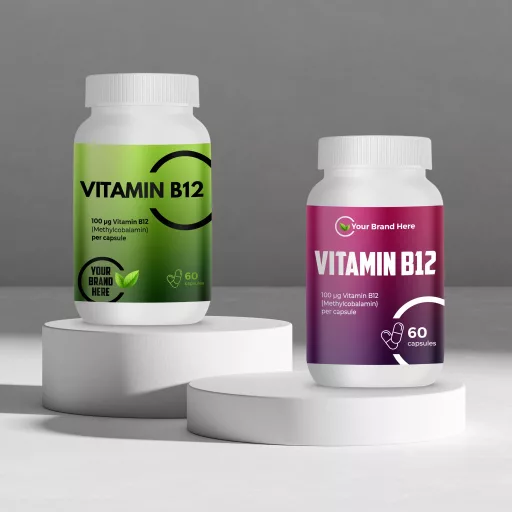 Vitamin B12 100 µg – 60 Capsules – White Label – MOQ 20 Units – EU Supplier