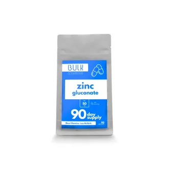 Zinc Gluconate 50mg – 90 Capsules – 90 Day Supply